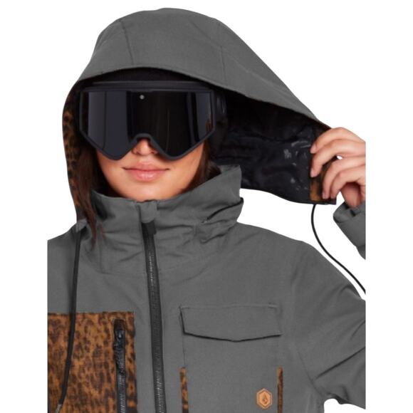 Volcom Women's Romy Snow Suit - Leopard Grey - Picture 8 of 8